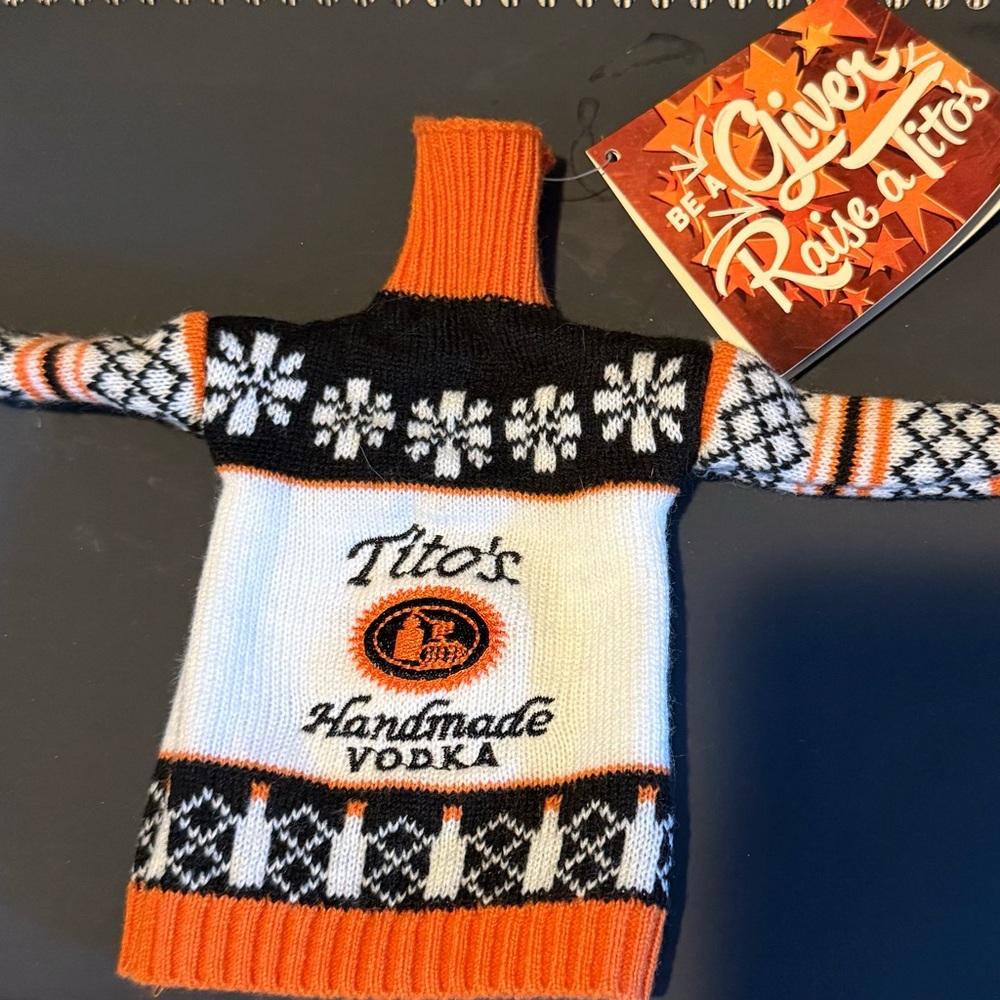 Sweater - Black, White, and Orange